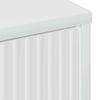 vidaXL Strani &scaron;al Visok sijaj bela 89,5 x 33 x 82 cm Konstruiran les