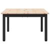 vidaXL Klubska miza Naravna 60 x 60 x 36 cm Masivno borovo les
