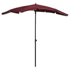 vidaXL Vrtni senčnik 200x130 cm bordo rdeč