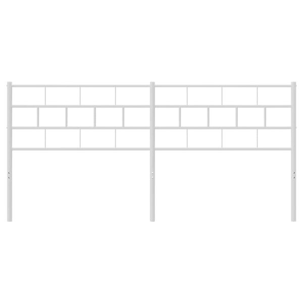 vidaXL Kovinsko nadomestno vzglavje belo 160 cm