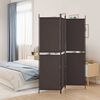 vidaXL Paravan 3-delni rjav 150x180 cm blago