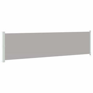 vidaXL Zložljiva stranska tenda za teraso 614x160 cm siva