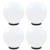 vidaXL LED okrogle svetilke 4 kosi krogle 25 cm PMMA