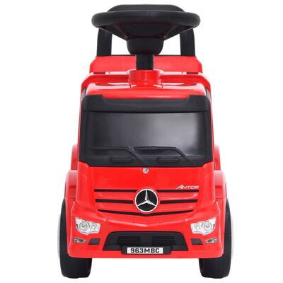 vidaXL Otroški poganjalec Mercedes-Benz tovornjak rdeč