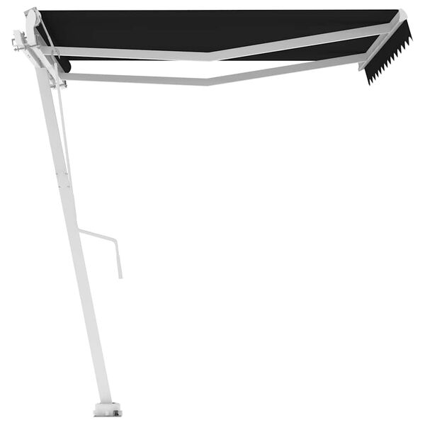 vidaXL Prostostoječa avtomatska tenda 350x250 cm antracitna