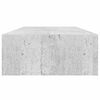 vidaXL Stenska polica s predalom 2 kosa betonsko siva 60x23,5x10cm MDF