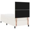 vidaXL Postelja z vzmetnico Krema in bela 203 x 80 x 128 cm