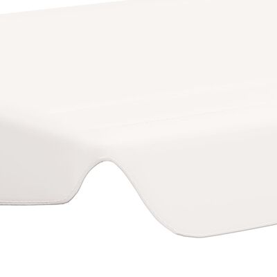 vidaXL Streha za vrtno gugalnico bela 188/168x110/145 cm