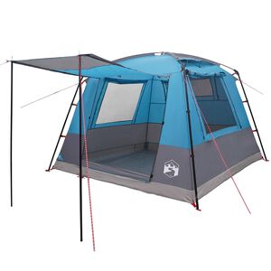 vidaXL Zabavni &scaron;otor Modra 10 oseb 185T poliester s PU premazom