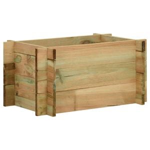 vidaXL Dvignjeno vrtno cvetlično korito impregnirana borovina 40 cm