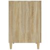 vidaXL Pisalna miza sonoma hrast 140x50x75 cm konstruiran les