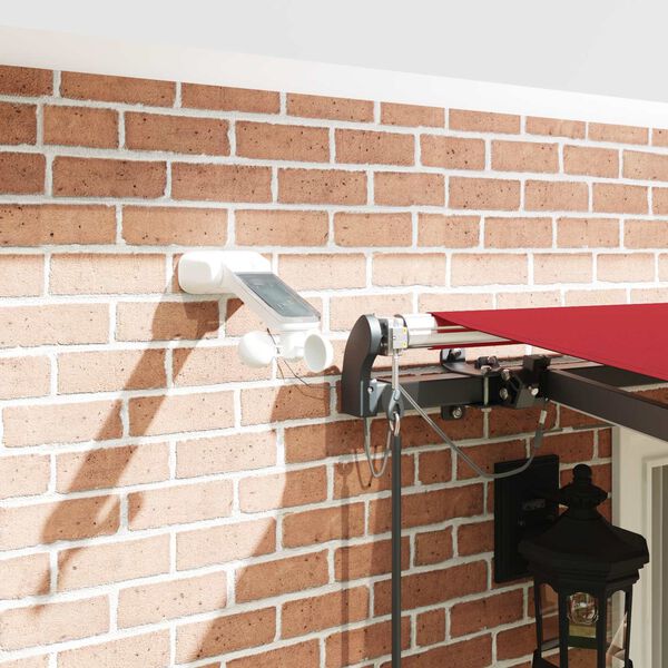 vidaXL Tkanina za senčnik z Rdeča 400 &times; 300 cm Poliester