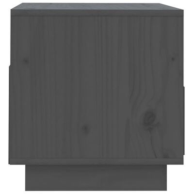 vidaXL TV omarica siva 60x35x37 cm trdna borovina