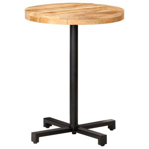 vidaXL Bistro miza okrogla &Oslash; 60x75 cm robusten mangov les