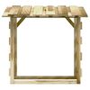 vidaXL Pergola s streho 4 kosi 100x90x100 cm impregnirana borovina