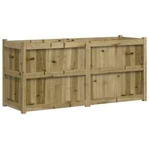 vidaXL Vrtno cvetlično korito 150x50x70 cm impregnirana borovina