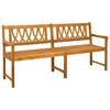 vidaXL Zunanja klop Naravna 180 x 55,5 x 90 cm Masiven les akacije