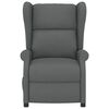 vidaXL Električni naslanjač temno sivo blago
