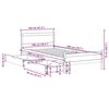 vidaXL Posteljni okvir brez vzmetnice vo&scaron;čeno rjav 100x200 cm borovina