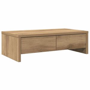 vidaXL Stojalo za zaslon s predali artisian hrast 50x27x15 cm inž. les