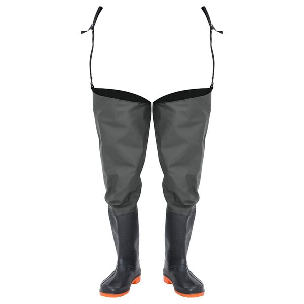 vidaXL Ribi&scaron;ke hlače s &scaron;kornji temno zelene velikost 46