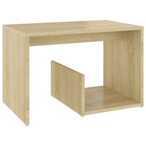 vidaXL Stranska mizica sonoma hrast 59x36x38 cm iverna plo&scaron;ča