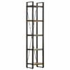 vidaXL Knjižna omara 5-nadstropna 40x30x180 cm trden predelan les