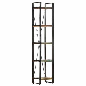 vidaXL Knjižna omara 5-nadstropna 40x30x180 cm trden predelan les