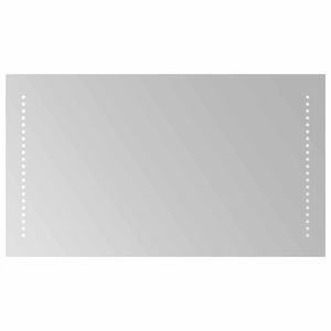 vidaXL LED kopalni&scaron;ko ogledalo Transparentno 70 x 40 cm kaljeno steklo