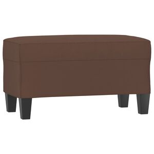 vidaXL Klop rjava 70x35x41 cm umetno usnje
