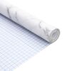 vidaXL Nalepka za pohi&scaron;tvo samolepilna marmor bela 90x500 cm PVC