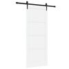 vidaXL Drsna vrata ORKDAL Bela 83 x 202 cm Trdna borovina