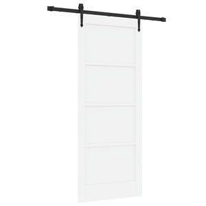 vidaXL Drsna vrata ORKDAL Bela 83 x 202 cm Trdna borovina