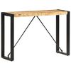 vidaXL Konzolna mizica 110x35x76 cm trden mangov les