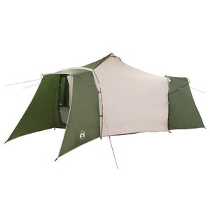 vidaXL Tipi &scaron;otor s streho Zelena 492 x 492 x 275 cm tafeta