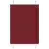 vidaXL Plisirana žaluzija bordo rdeča 100x100 cm &scaron;irina blaga 99,4 cm poliester