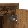 vidaXL Stenska nočna omarica starinski les 38x34x40 cm