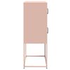 vidaXL Highboard Pink 68x39x107 cm Steel