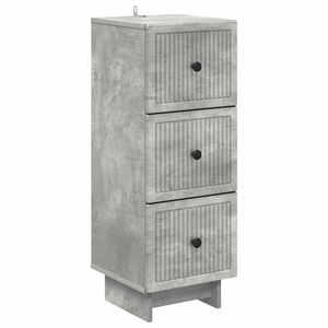 vidaXL Predalna omara Betonsko siva 33 x 34,5 x 90 cm Inženirski les
