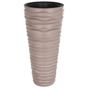 vidaXL Korito z odstranljivo notranjostjo mocha 18/45 L PP relief