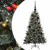 vidaXL Umestno božično drevo Zelena 120 cm PVC, plastika in jeklo