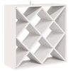 vidaXL Stojalo za vino 2 pcs Bela 62 x 25 x 62 cm Masivno borovo les
