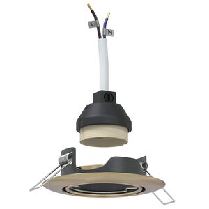 vidaXL Reflektor 6 pcs Medenina 9 x 9 x 2.5 cm Kovina