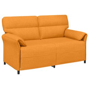 vidaXL Kavč za 2 osebi 2-sedežni Temno rumena 158 x 83 x 95 cm Blago