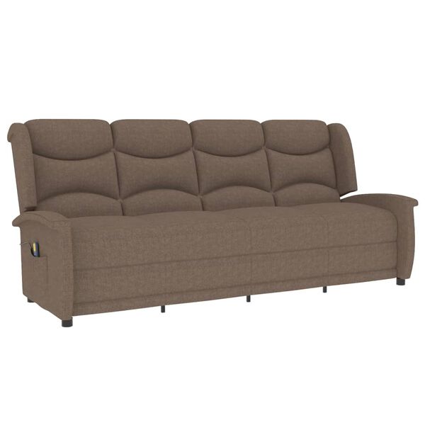 vidaXL Masažni štirised taupe blago