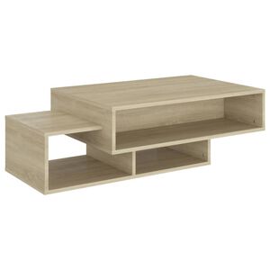 vidaXL Klubska mizica sonoma hrast 105x55x32 cm iverna plo&scaron;ča