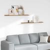 vidaXL Stenska polica 2 pcs Rjava 115 x 9 x 3 cm Konstruiran les