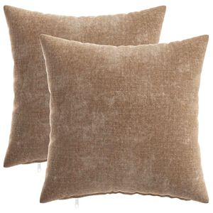 vidaXL Prevleka za blazino 2 kos HEERLEN Rjava 35 x 35 cm