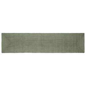 vidaXL Preproga za območje Olivno zelena 60 x 200 cm Juta