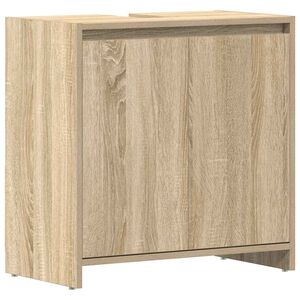 vidaXL Kopalni&scaron;ka omarica sonoma hrast 60x33x61 cm iverna plo&scaron;ča